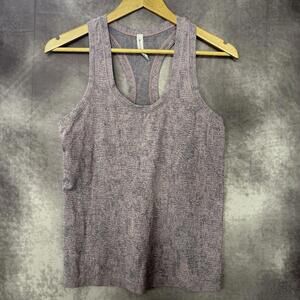 Athleta Momentum Seamless‎ Tank Top Women Size Medium Heather Gray